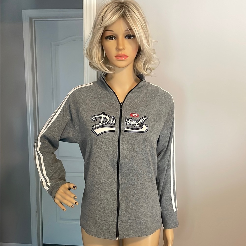 Diesel Vintage Gray Women's Zip Up Jacket